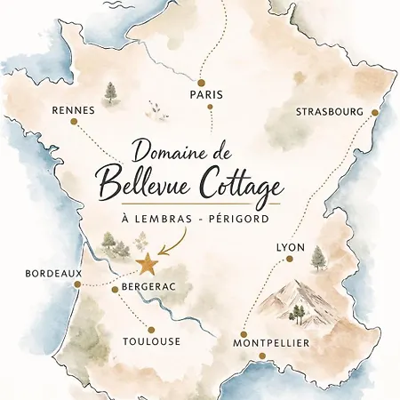 Domaine De Bellevue En Perigord - D'hotes Bucoliques - Petits-dejeuners Gourmands-bergerac 10mn Bed & Breakfast